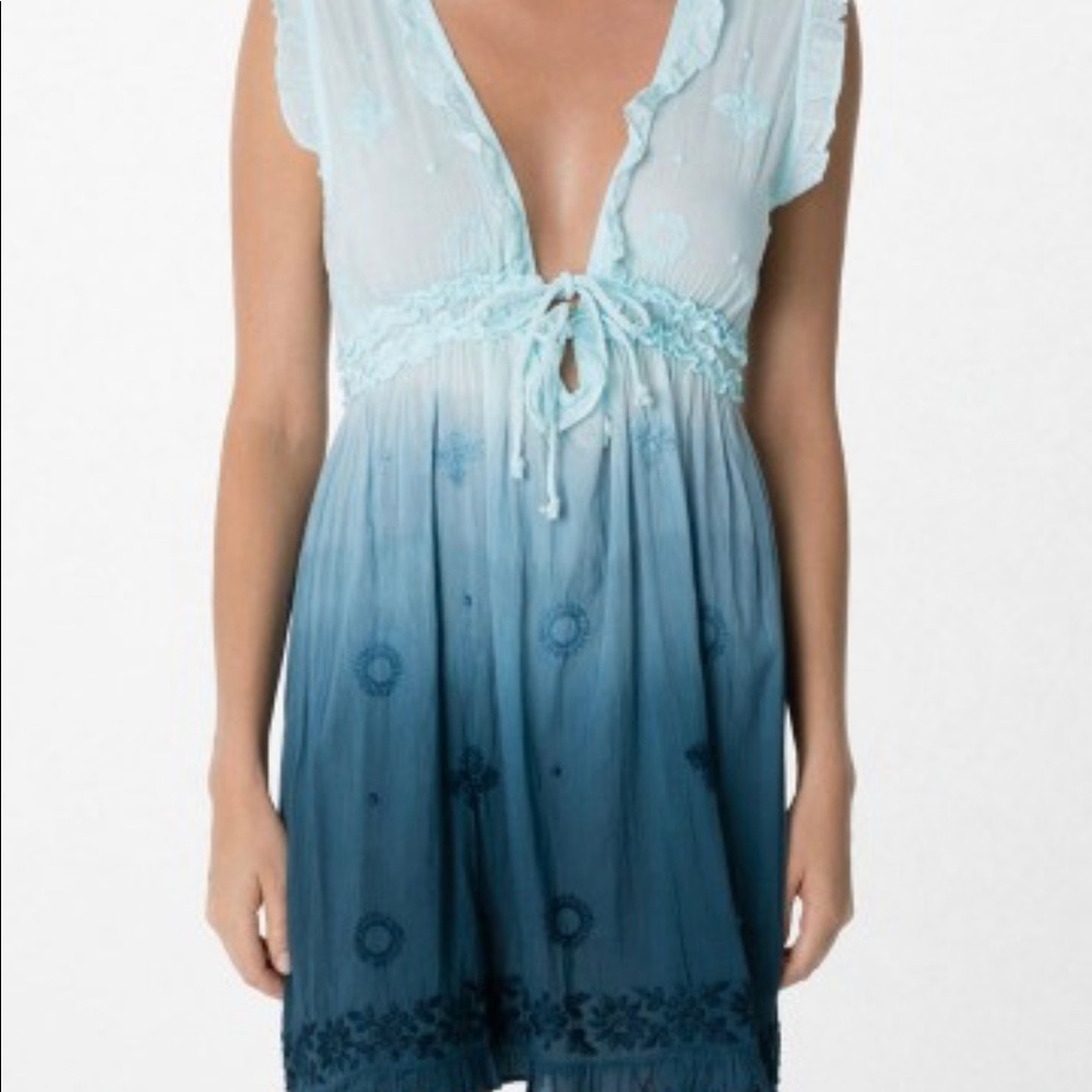 Letarte Swim Mexican Embroidered Cover Up - Picture 7 of 7
